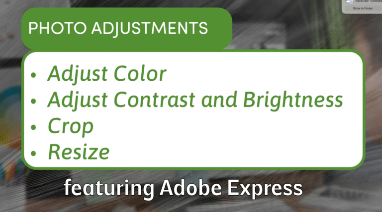 How to Edit, Resize, and Enhance Images in Adobe Express (Free Tools Guide)